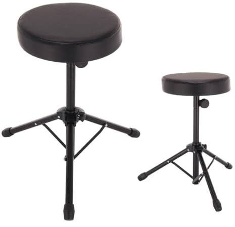 RILOOP Durable Folding Music Guitar Keyboard Drum Stool&Throne Piano Chair Padded Seat