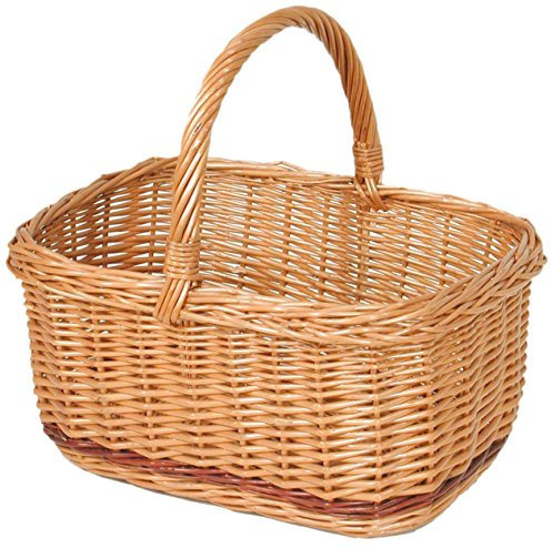 La Vannerie d'Aujourd'hui Panier hollandais rectangulaire en Osier Buff