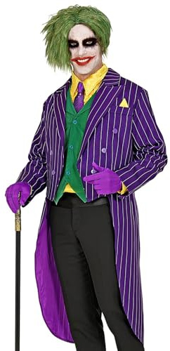 W WIDMANN MILANO Party Fashion - Disfraz de Payaso Malvado, frac, payaso de terror, Halloween, disfraces