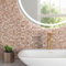 BeNice Stick on Splashback Tiles Self Adhesive Kitchen Wall 3D Sticky Metal Mosaic Stickers(10 Sheets,Rose Gold)