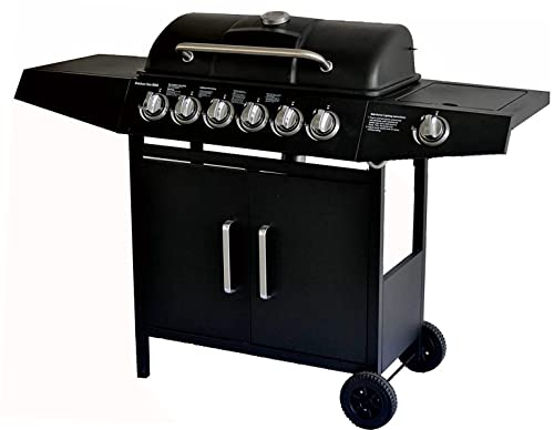 Barbacoa de gas para exteriores 6 + 1 quemador