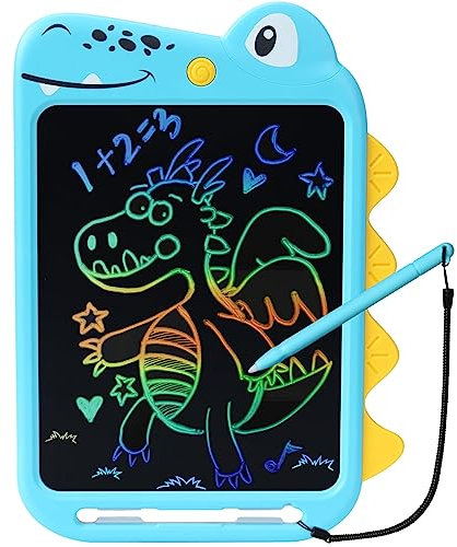 Toddler Toys for 3 4 5 6 7 8 Years Old Boys Girls Gifts, NOBES 10-Inch LCD Writing Tablet Drawing Pad for Kids Age 3-8, Educational Dinosaur Toys for Toddler, Kids Doodle Board, Birthday Gifts (Blue)