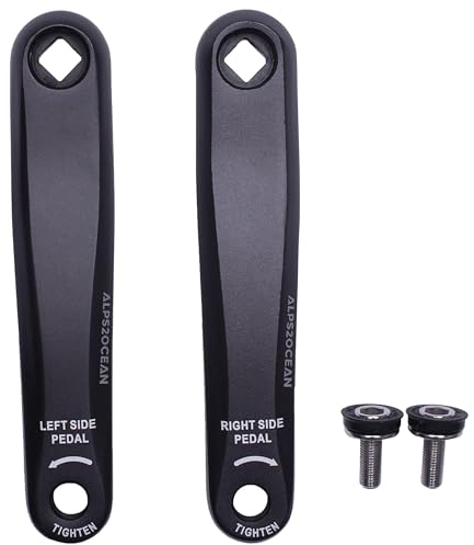 Alps2Ocean Pedivella per bicicletta, 89 mm, 102 mm, 114 mm, 127 mm, 140 mm, 152 mm, 160 mm, 165 mm, 170 mm, 175 mm, con foro diamantato per bici elettrica