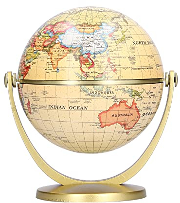Topyond Mini-Weltkarte, Erdkugel, Globus Für Kinder Und Erwachsene, Weltkugel Für Jungen Und Mädchen, Erkunden Sie Die Erde in Lebendigen Details, Kleiner Globus Mini,Lehrmittel