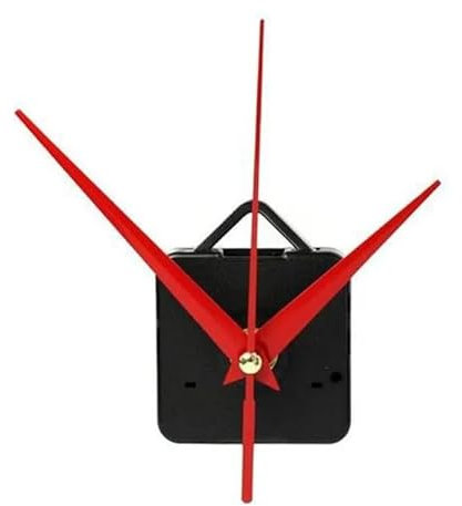 Cablepelado, Meccanismo con movimento per orologio al quarzo, silenzioso, kit di riparazione e creazione orologio 3D, con lancette, lancetta dei minuti da 100 mm, lancetta delle ore da 80 mm, colore