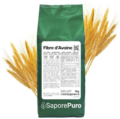 SaporePuro Fibra di Avena in polvere1 kg - Fonte Naturale di Fibre