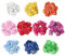 CHGCRAFT 120Pcs 10 Colors Artificial Paper Roses Flower Tiny Paper Mini Artificial Roses for Crafts Decoration Wedding DIY Crafts Party Supplies, 2.68x3.52x1.02inch