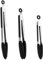 Pinzas de Cocina Silicona, Juego de 3 Pinzas Cocina Acero Inoxidable 21,3/27,5/34 cm, Pinzas Barbacoa Largas con Mango Antideslizante, Resistentes al Calor, Ideales para Cocinar y Freidora de Aire