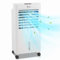 Bonnlo 4 in 1 Klimaanlage Mobil mit Fernbedienung & Digital-Display, 4 Kühlakkus, Ventilator, Luftbefeuchter, Ionisator, Mobile Klimaanlage mit 8 L Wassertank 12H Timer Rollbare Standfüße Weiß