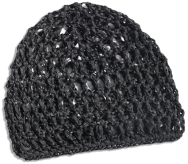 TMTGTS Bonnets tricotés - Bonnet crochet élastique - Chapeau tricoté - Bonnet en tricot - Bonnet de sommeil - Caquette - Bonnet crochet - Bonnet à découpe pour filles et femmes - Idée cadeau, Noir