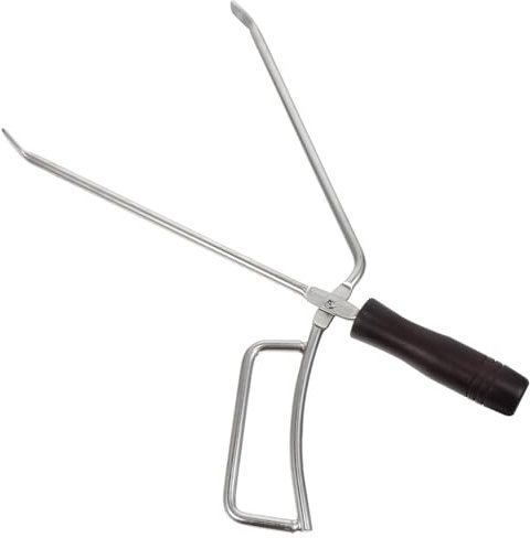 ibasenice 1 Pieza Pinzas de Barbacoa de Inoxidable Haya y Extendido para Asados Exterior y Cocina Resistente al Práctico Utensilio de Cocina