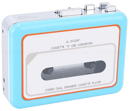 Zunate Lettore di Cassette Convertitore USB Doppi Altoparlanti Conversione per la Digitalizzazione di Nastri Uscita da 3,5 Mm per gli Amanti della Musica
