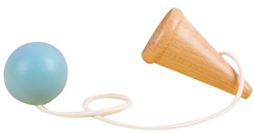SHINEOFI Kendama Coordination Main-œil en Bois Solide pour Garçon et Filles Construction en Bois et Corde, pour Anniversaires et Autres Occasions