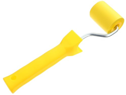 Rodillo de Presión Plano de Goma Amarillo para Papel Tapiz | Compacto, Pp Resistente, para Juntas de Vinilo, Mejora la Adhesión en Instalación
