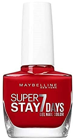 Maybelline New York Professioneller Nagellack – Gel-Technologie – Super Stay 7 Days – Farbton: Passion Red (08)
