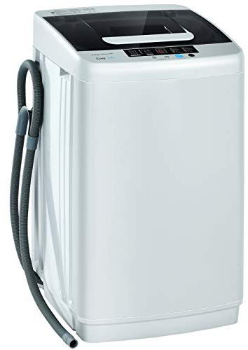 Giantex Full Automatic Washing Machine, 2 in 1 Portable Laundry Washer, 8.8lbs Washer and Spinner Combo, 1.04 cu.ft 10 Programs Built-in Drain Pump, Energy Saving Top Load for Apartment Dorm