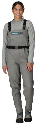 FROGG TOGGS Women's Waterproof Canyon Fishing Stockingfoot Chest Wader for Fishing, Gray, X-Large