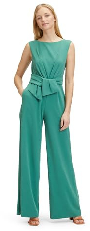 Vera Mont Damen Jumpsuit mit weitem Bein 42, Silky Green