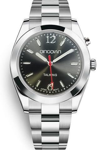 QINGQIAN English Voice Talking Watch for Blind,Visually impaired or Elderly,Men's Size