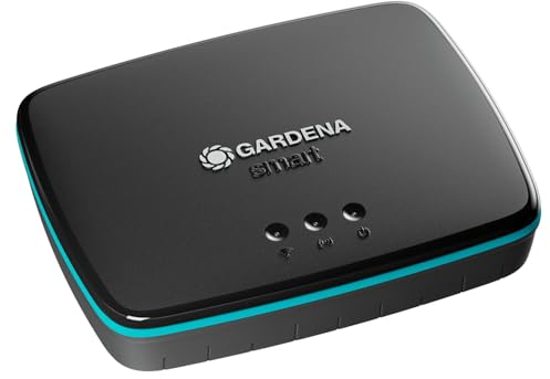 Gardena Smart Gateway: Equipo de conexión para Todos los Productos Gardena Smart, conexión al rúter Mediante Cable de Red o WiFi, Control Mediante la aplicación Gratuita Gardena Smart (19005-20)