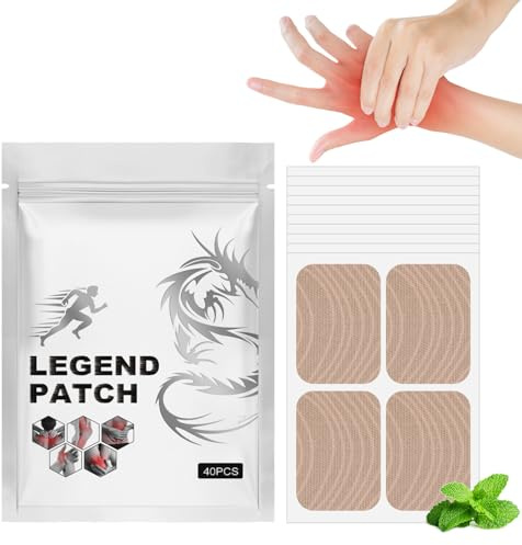 40pc Patch Anti Douleur, Patch Chauffant Dos pour Douleurs Musculaires et Articulaires, Pain Relief Patches Pour Douleurs Cou, Nuque, Epaules et poignet, Patches anti Douleur Genoux