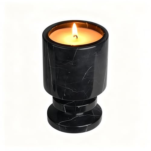 Story of Stone Marble Candle Holder | Soy Wax | Non-Toxic | Reusable Stone Jar |Votive Candle|Tealight Candle Holder|Distinctive Gift.Natural Aromatherapy for Women & Men