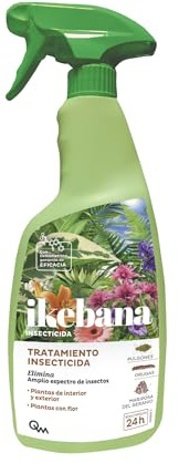 IKEBANA Insecticida con Deltametrina - Elimina Insectos, Pulgón, Oruga - Plagas Erradicadas en 24h - Las Plantas quedan Protegidas por Semanas - Apto para Flores Delicadas - Interior y Exterior