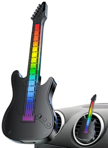 Désodorisant Pour Parfums De Voiture – Clip D'aération Aromathérapie, Lumière LED | Parfum Automobile Décoratif, Forme De Guitare Portable, Parfum Longue Durée, Ajout Intérieur Élégant, Diffuseur De V