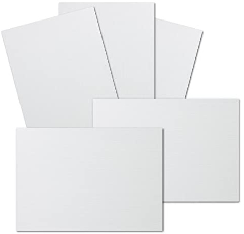 DIN A6 fodrat kort | färg: vit | 105 x 148 mm – 246 g/m² | enkelt kort, ingen vikning, perfekt av hantverk, scrapbooking, gratulationskort | Gustav Neuser 50 Pieces Vitt
