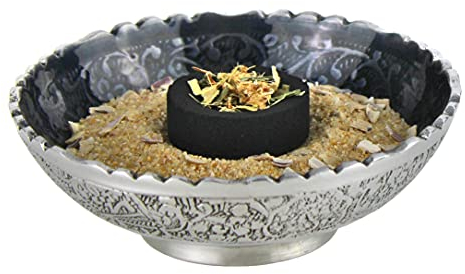 Hochwertiges Räucherset 5-teilig, Komplettset mit Räucherschale, Feuersand, Kohle, Zange und Räucherwerk