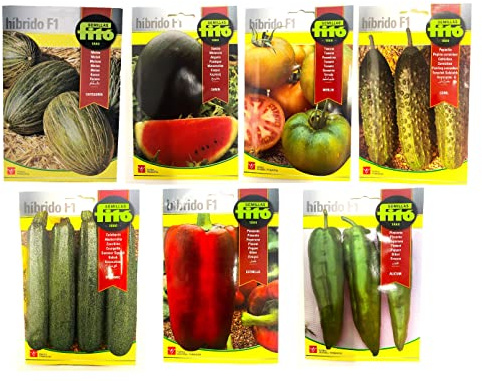 Semillas de huerta Hibridas F1. Semillas profesionales. Marca Fito. (TOMATE Y PEPINO)