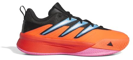 Adidas Unisex Adulto Lillard Dame Certified 2 Low Trainers, Solar Red/Core Black/Cloud White, 41 1/3 EU