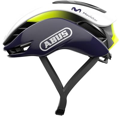 ABUS Rennradhelm Gamechanger 2.0 - High Performance Aerohelm mit optimierter Aerodynamik und Belüftung - für Damen und Herren - Größe M, Movistar Team 24