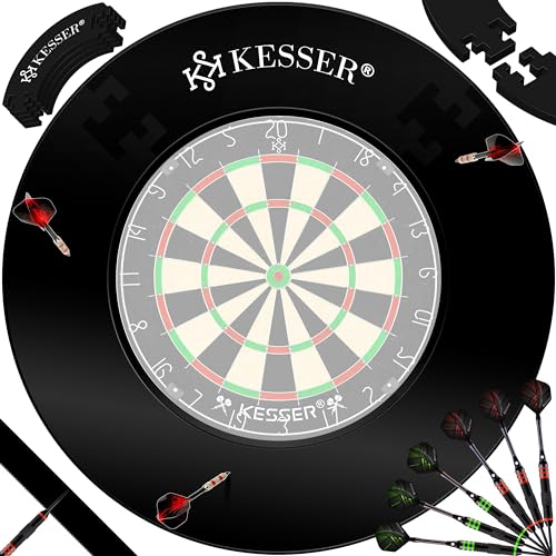 KESSER® Dartscheibe Catchring Schutzring Ø45cm | Auffangring rund Stabiler Wandschutz Zubehör | passend für alle Dartscheiben | Dartring Stabiler Wandschutz Backboard Surround Ring für Dartboard Eva
