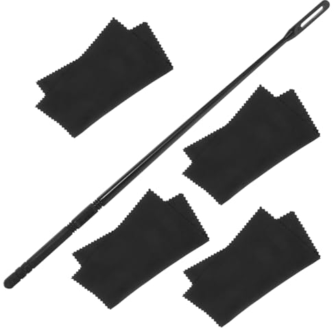 Mikinona Flötenreinigungstuch Mit Stab Für Querflöte Reinigungstuch Entfernung Von Schmutz Und Fingerabdrücken Flötenpflegetuch Zum Schutz Des Instruments