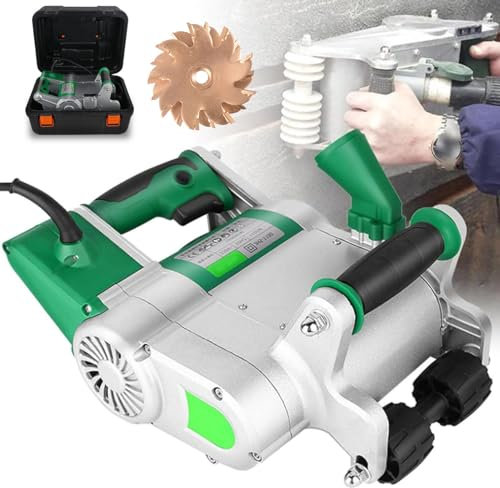 HDaspijh Scanalatore Elettrico per Muri da 1100 W, Scanalatrice per Muri con Lame da 25 Mm/35 Mm, Scanalatrice per Pareti Taglierina per Mattoni in Sabbia di Cemento con Scatola per Il Trasporto,35mm