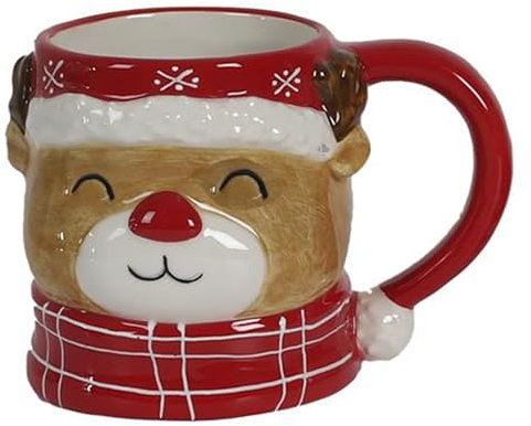 Linnea Mug en céramique 35 cl Collection Christmas Time modèle Renne de Noel