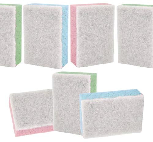 CafeTEq 100 Non-Scratch Cleaning Sponge Scourers – Durable & Gentle Multi-Surface Scrubbing Pads for Kitchen, Bathroom, and More