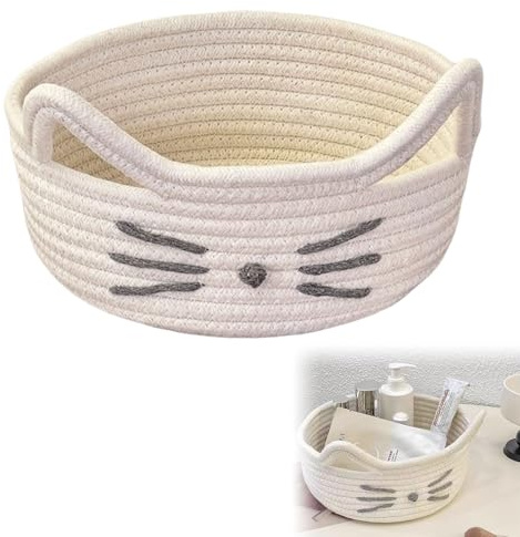 Cesta de almacenamiento trenzada de cuerda de algodón, cesta de juegos para niños, cesta para juegos, cestas de almacenamiento para niños, cesta de almacenamiento trenzada, cesta de almacenamiento