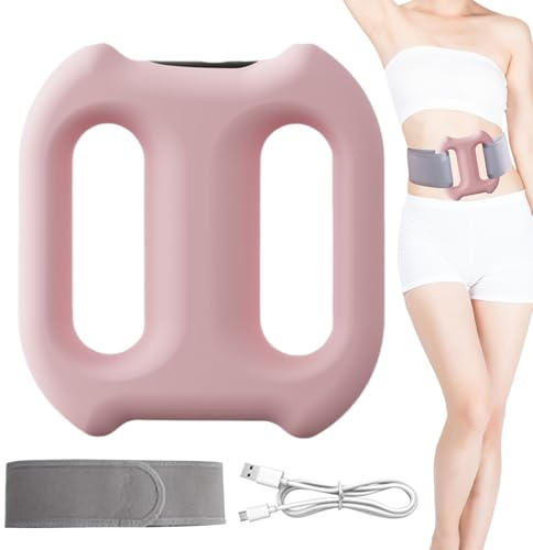 Dewireaey Anneau de fascia - Rouleau de massage portable réglable pour fascias - Rouleau portable avec ceinture de massage pour jambes, cuisses, ventre, yoga, fitness, entraînement, voyage, bureau