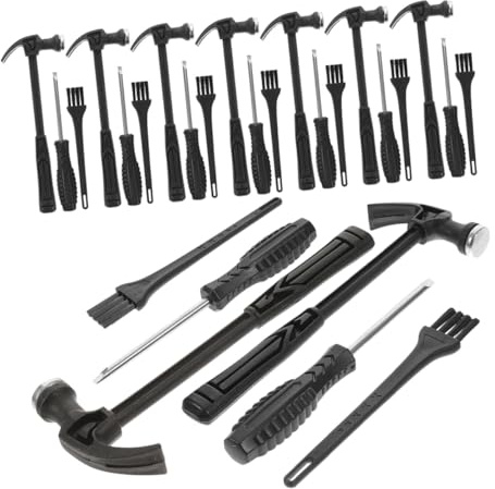 ORFOFE 9 Set Kit di Scavo con Martello Scalpello e Spazzola Strumenti Archeologici per DIY per Scavare Gemme e Fossili Gioco Educativo per Maneggevole e Leggero
