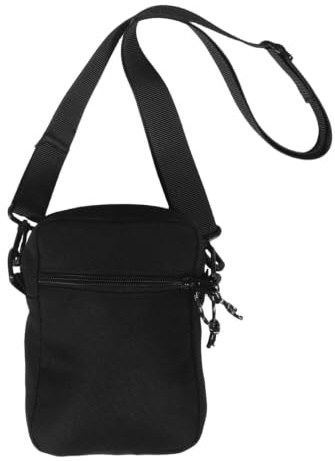 Paquet à Bandoulière pour Femme Noir Compact en Toile Oxford Présent | Organisation Rapide, Compartiments Fonctionnels, Port Mains Dégagées, Usage Quotidien, Sorties Décontractées, Cyclisme