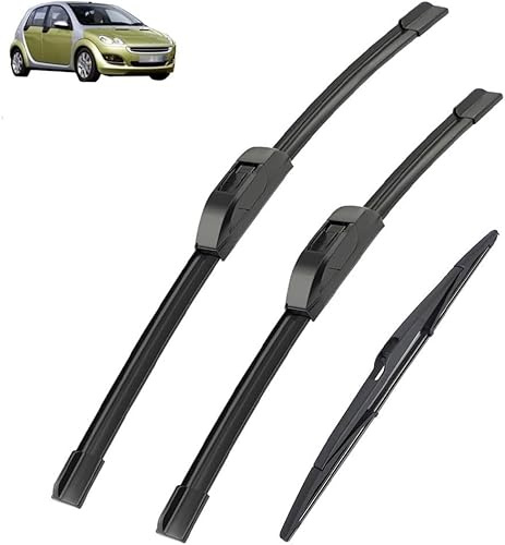 ZanLIn Escobilla Coche para Smart Forfour W454 2004–2006 2005, Limpia Parabrisas Limpia Parabrisas Ventana Hojas de Repuesto Limpiaparabrisas