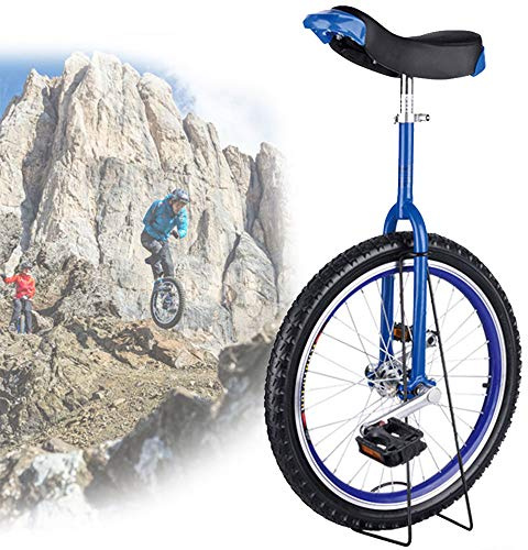 24/20/18/16 tums enhjuling, halkfria hjul Enhjuling, fjälldäck Ridning Självbalans Träning Balanscykling Utomhussport(Blue,24inches)