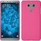 PhoneNatic Case kompatibel mit LG G6 - Hülle pink gummiert Hard-case