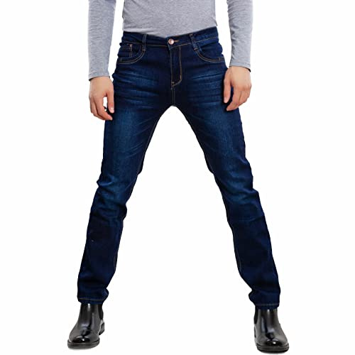Toocool - Hommes Jean Coupe Classique, Pantalons en Coton, Jeans Taille Moyenne, Jean Homme Regular LE-2487 [38, Bleu]