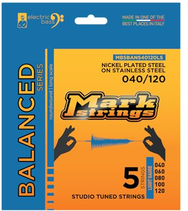Markbass Balanced Series Strings 40/120 - nickel plated steel - Set di corde per basso a 5 corde