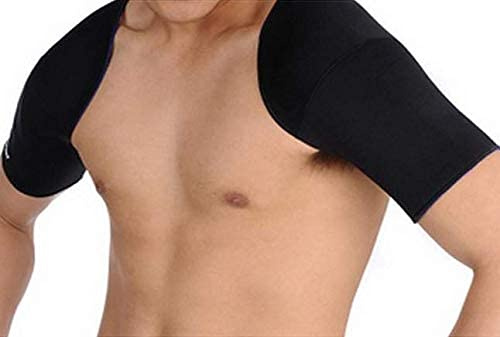 Epaulière Médicale Attelle double magnétique néoprène - Support maintien protection protège épaules - Instabilité, Blessures et douleurs, Traumatisme, Entorse, Luxation épaule, Tendinite - (M)