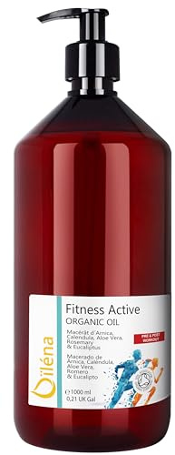 Entspannendes Massageöl · Mazeriertes Arnika-, Calendula-, Aloe Vera-Öl · Körper- & Gesichtsöl · Rosmarin & Eukalyptus · Beruhigend, muskelentspannend und natürlich feuchtigkeitsspendend · 1000 ml