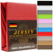 Spannbettlaken 200x200cm Rot 165 g/m² – Jersey Spannbetttuch 200x200 cm 100% Gekämmte Baumwolle Made in EU - Bettlaken 200x200 bis 20 cm Matratzenhöhe (Rot, 200 x 200cm)
